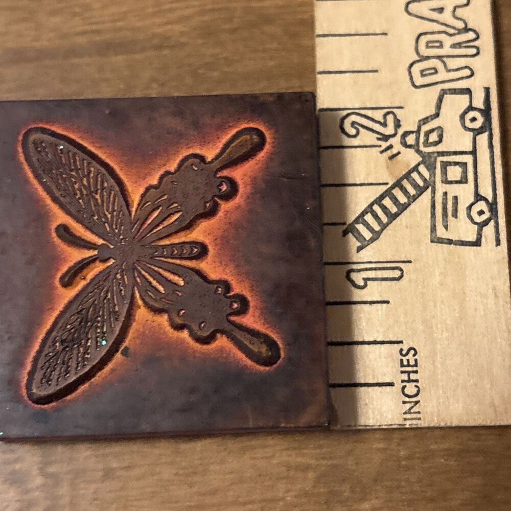 Unbranded Rubber Stamp Butterfly 2 Inches Square Scrapbooking Paper Arts Crafts - Picture 8 of 8